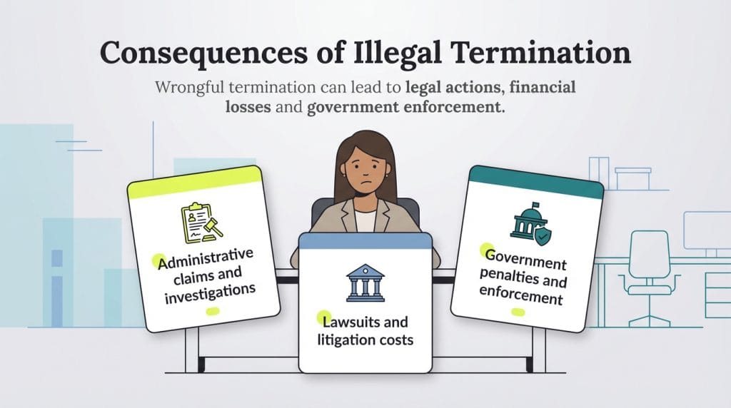 illegal termination consequences graphic