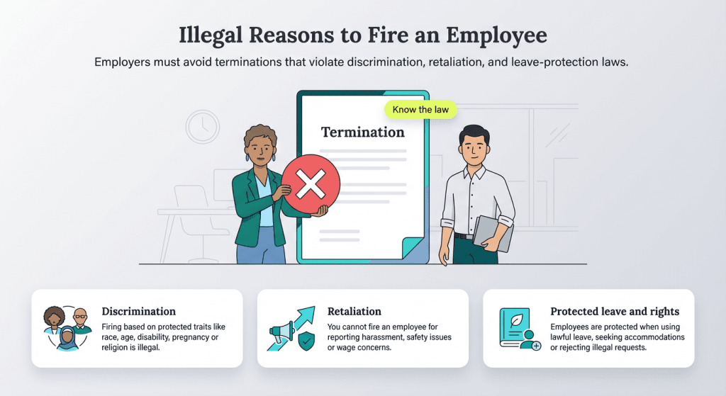 illegal termination examples
