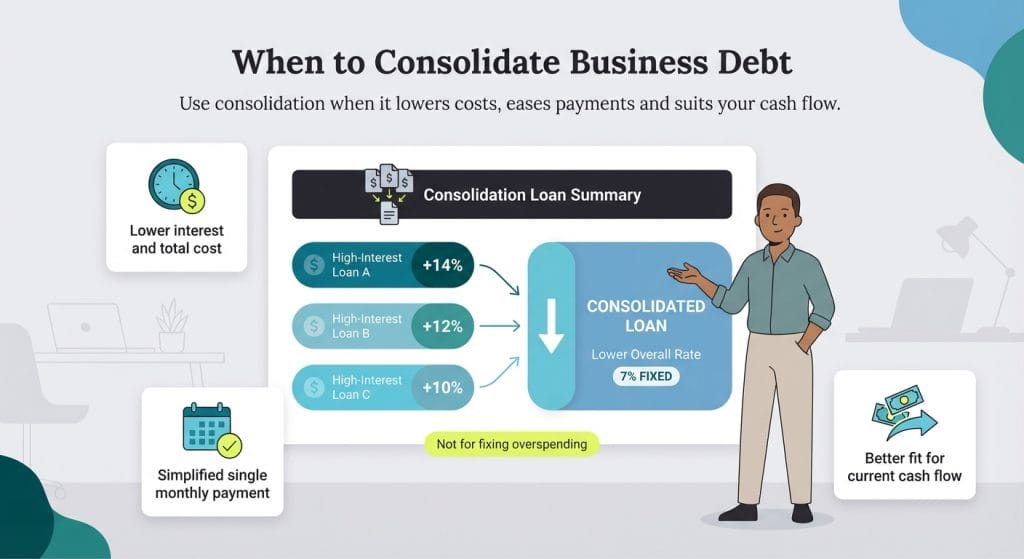 when to consolidate business debt graphic