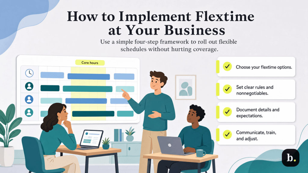 how to implement flextime graphic