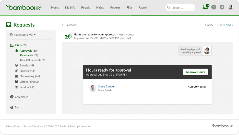 BambooHR requests