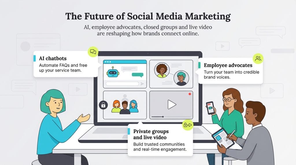 future of social media marketing graphic