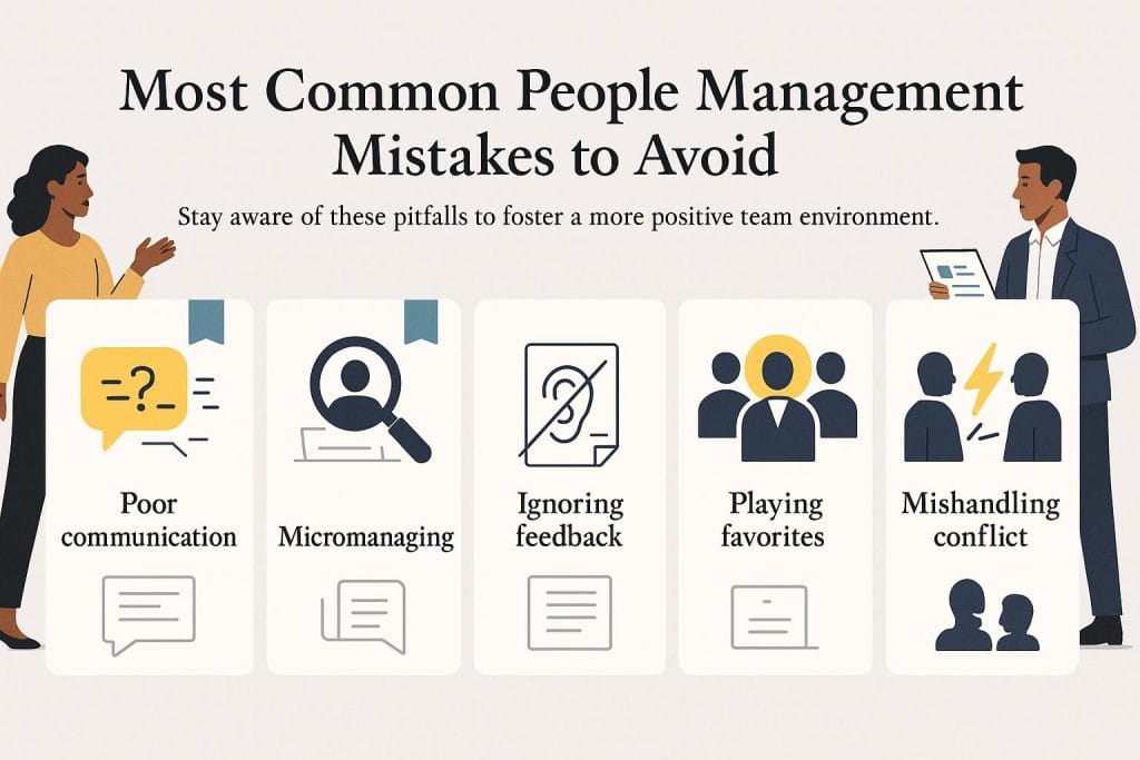 People management mistakes infographic