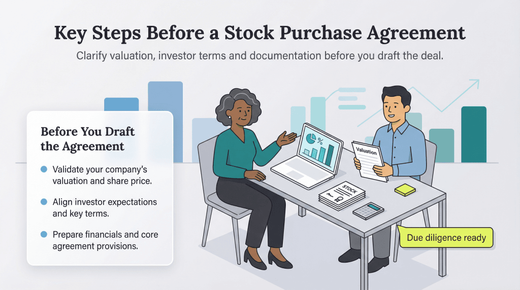 stock purchase agreement steps