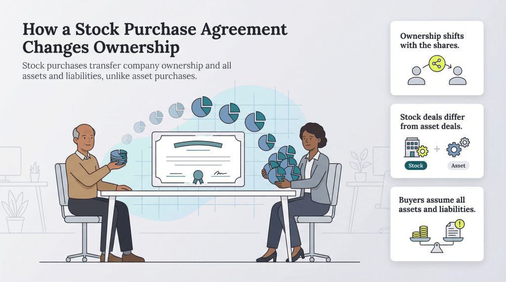 stock purchase agreement ownership transfer