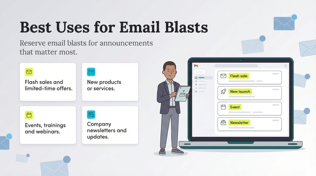 email blast uses
