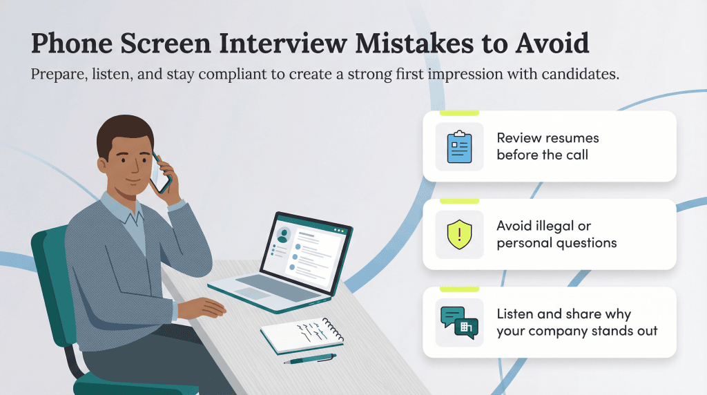 phone screen interview mistakes