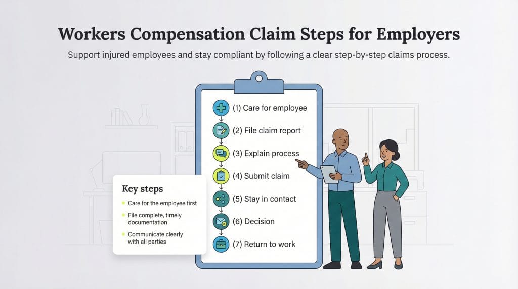 workers comp steps
