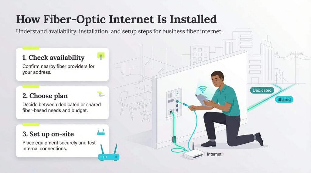 fiber optic internet installation