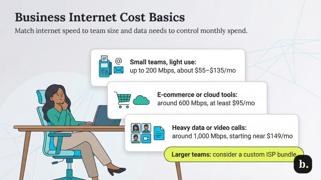 image of how business internet costs add up