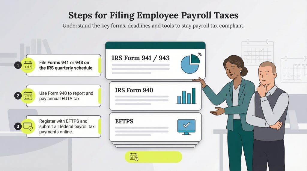 steps for filing payroll tax