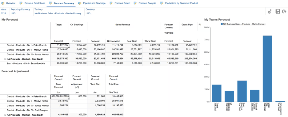 Netsuite sales forecasting