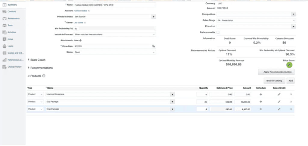Oracle Netsuite CPQ module