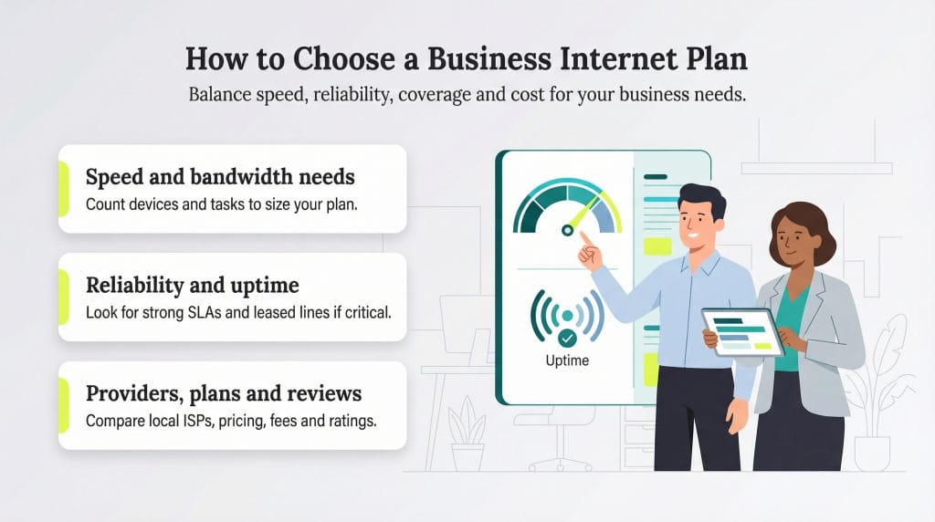 how to choose business internet