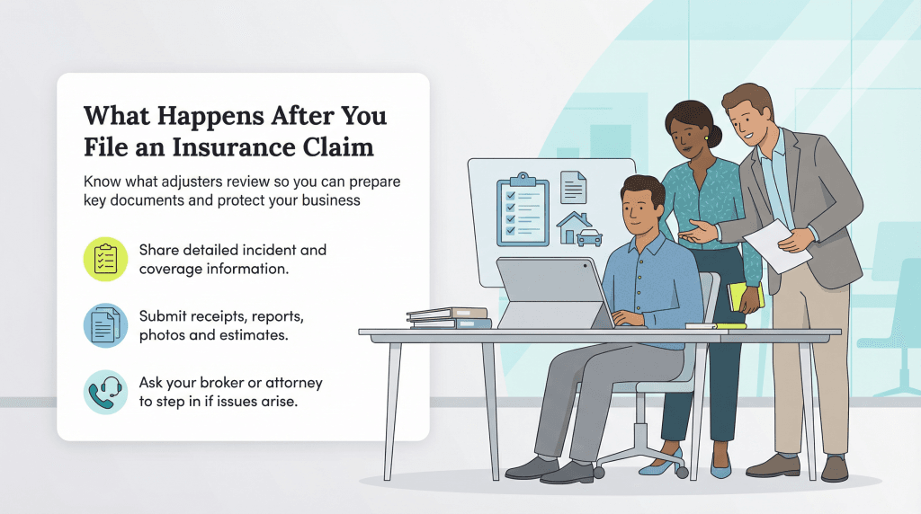 insurance claim process graphic