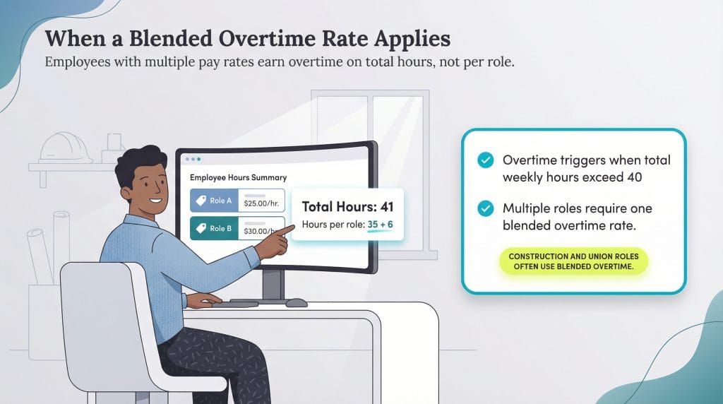 when blended overtime is required