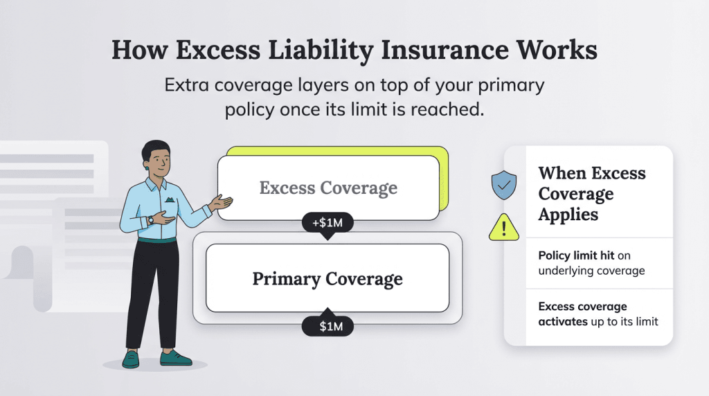 excess liability insurance graphic