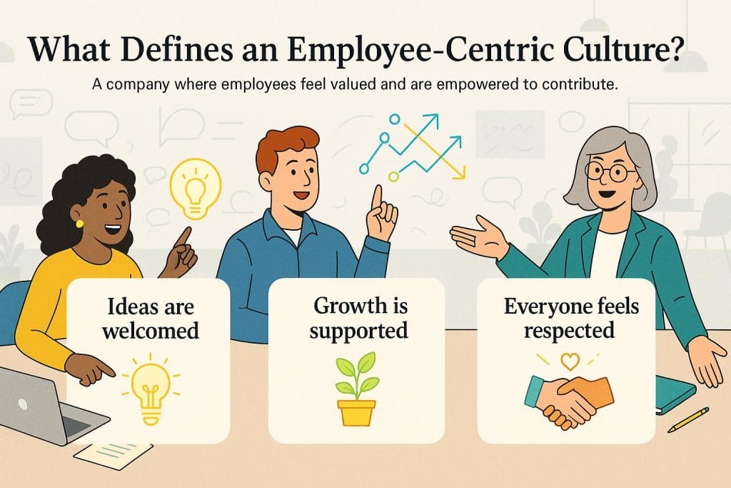 Employee-centric culture infographic