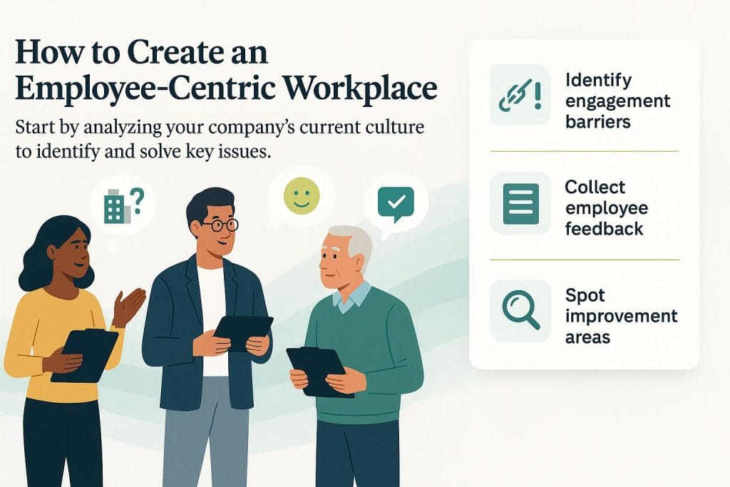 Employee-centric workplace graphic