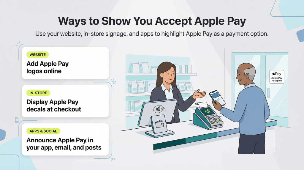 let customers know you accept apple pay