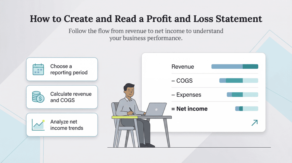 create a P&L statement