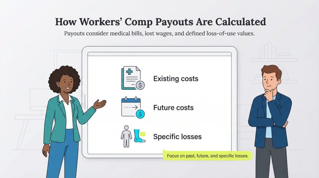 how worker's comp payouts are calculated