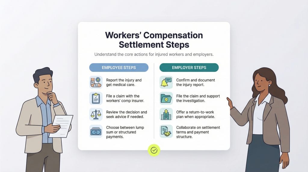workers comp settlement steps