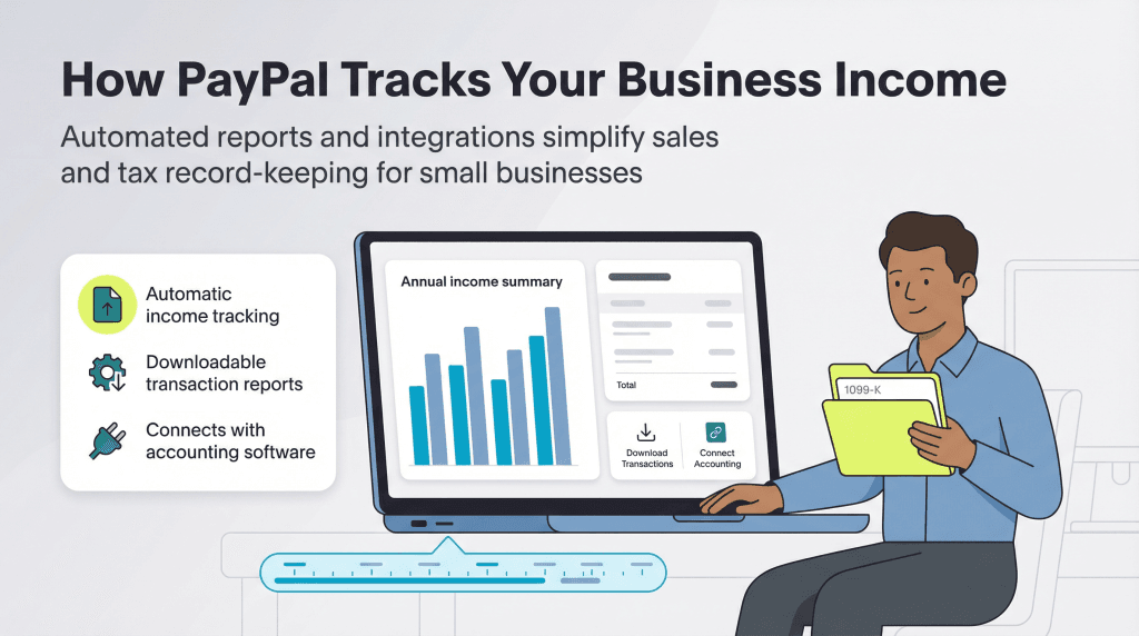 how paypal tracks business income