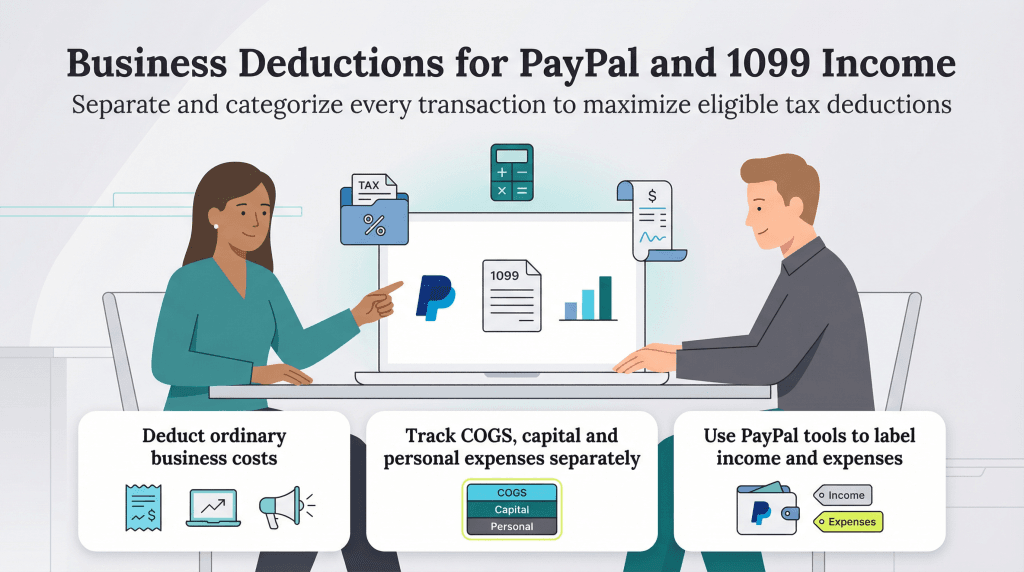 business deductions for paypal