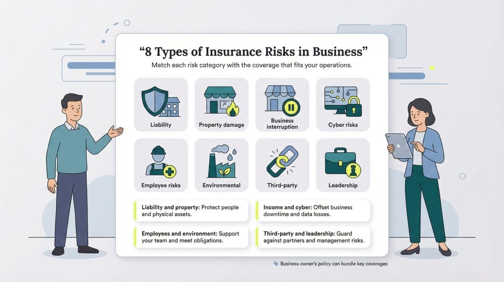 8 types of insurance risks in business