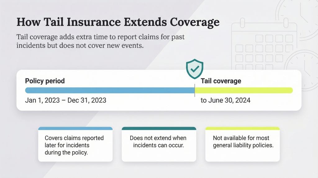 how tail insurance extends coverage