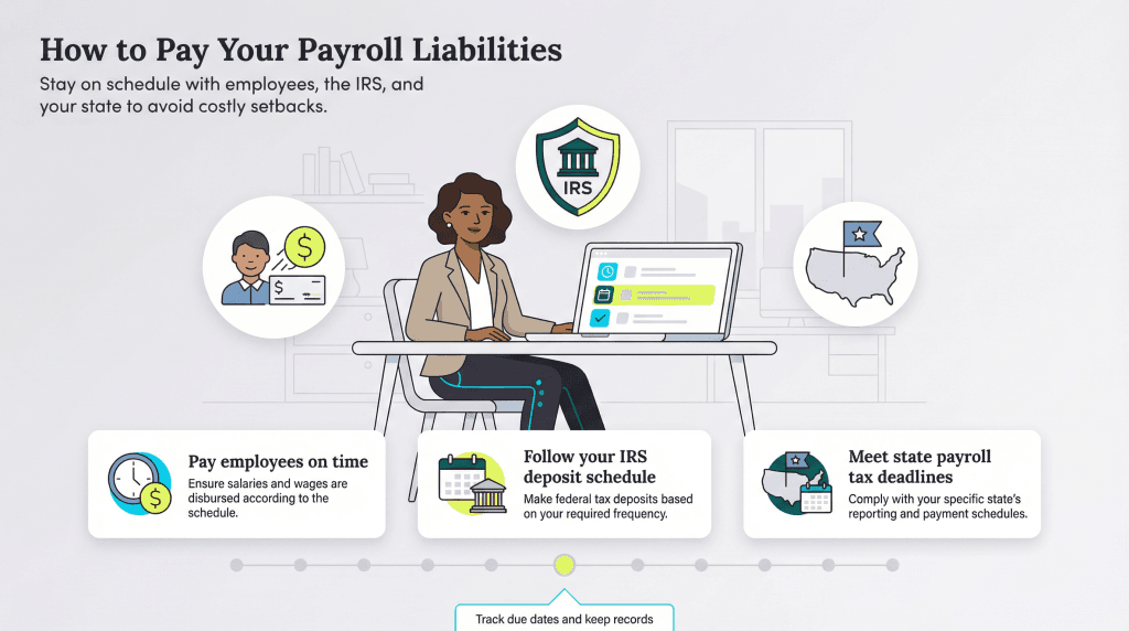 how to pay payroll liabilities