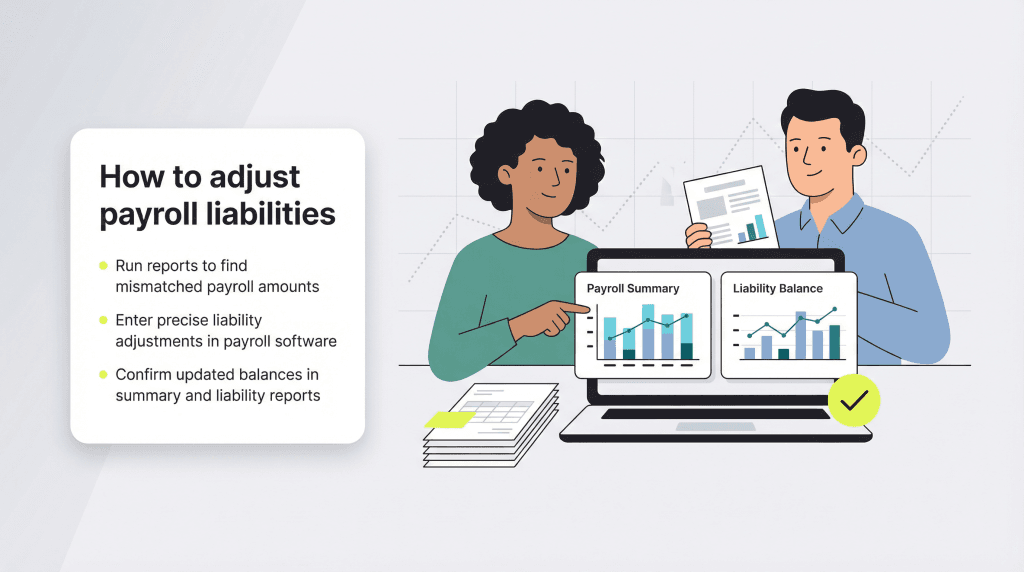 adjust payroll liabilities