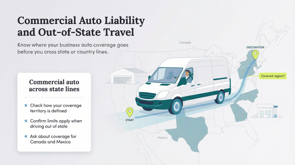 commercial liability and out of state travel