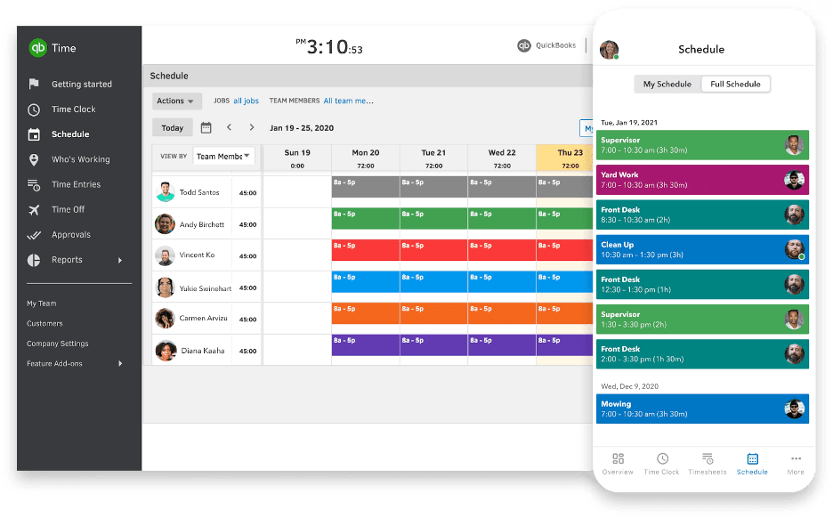 Quickbooks scheduling