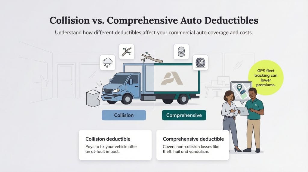 types of commercial auto insurance graphic