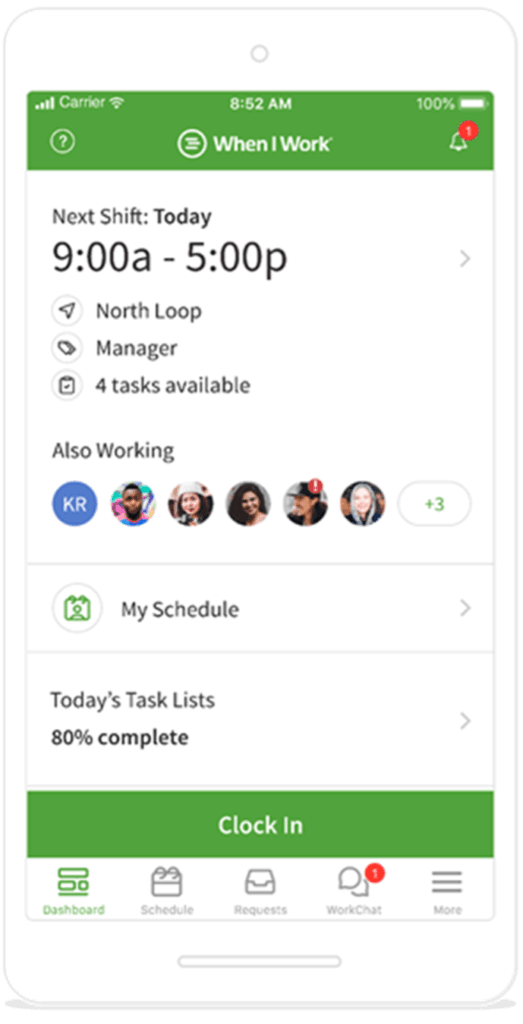When I Work on a mobile device