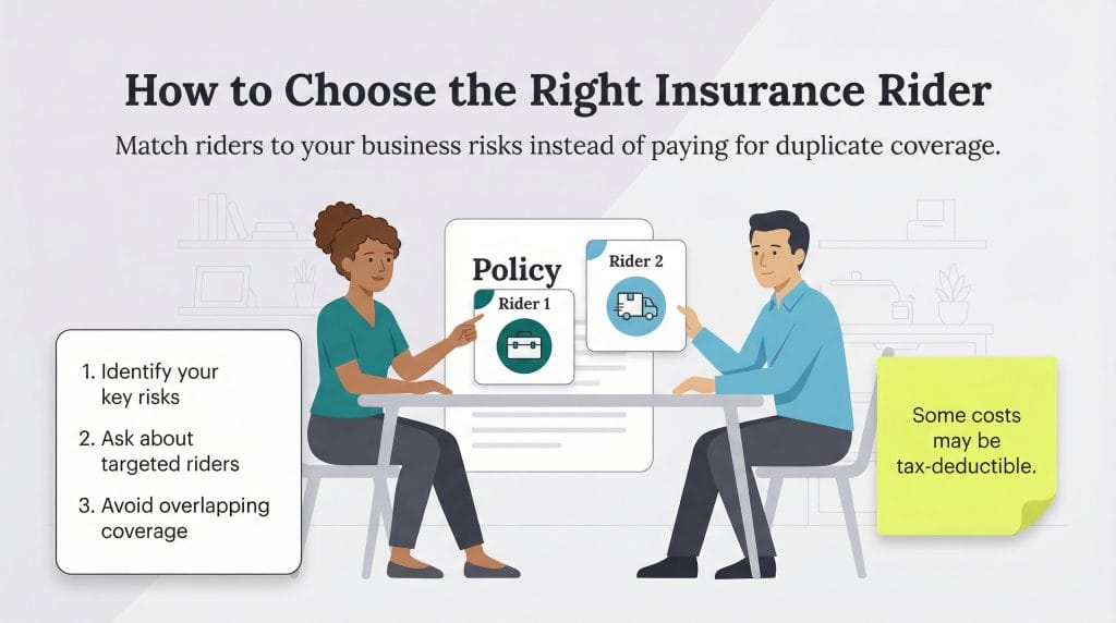 how to choose insurance riders guide