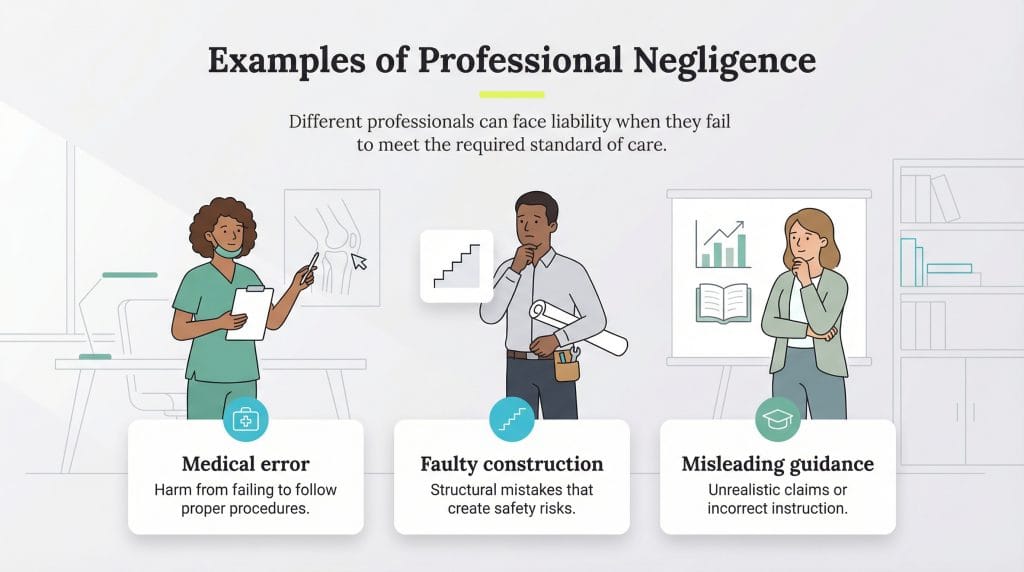 examples of professional negligence