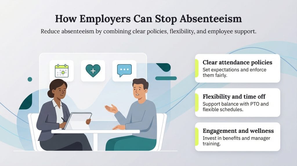 how employers stop absenteeism