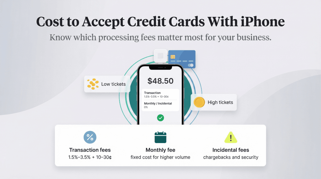 iphone card processing costs