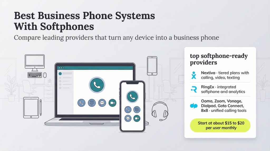 best business phone systems with softphones