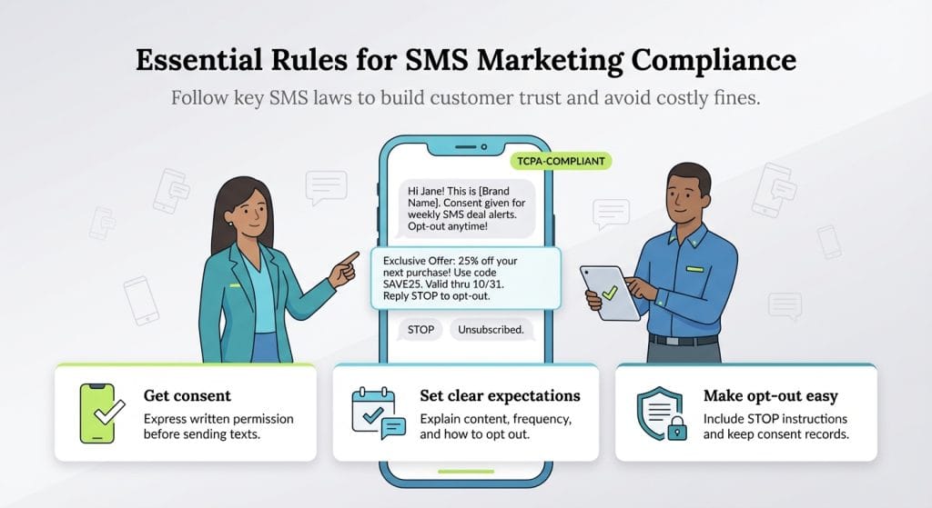 SMS marketing rules