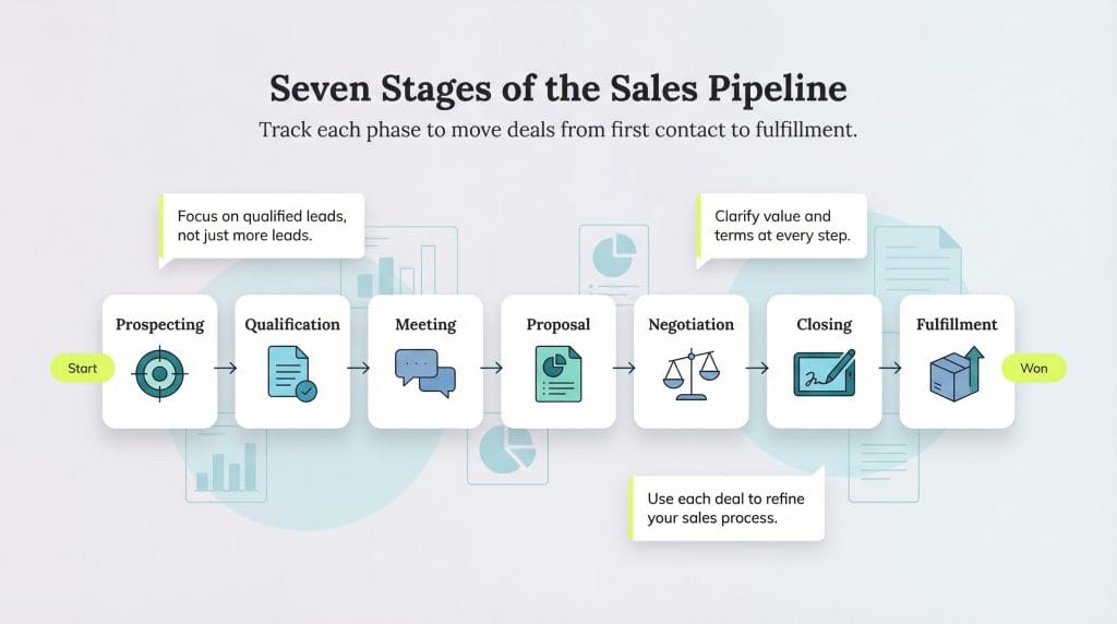 stages of a sales pipeline