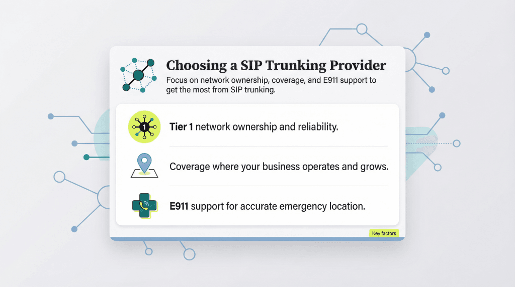 choosing a SIP trunking provider