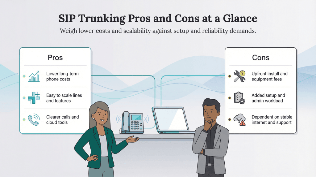 SIP trunking pros and cons