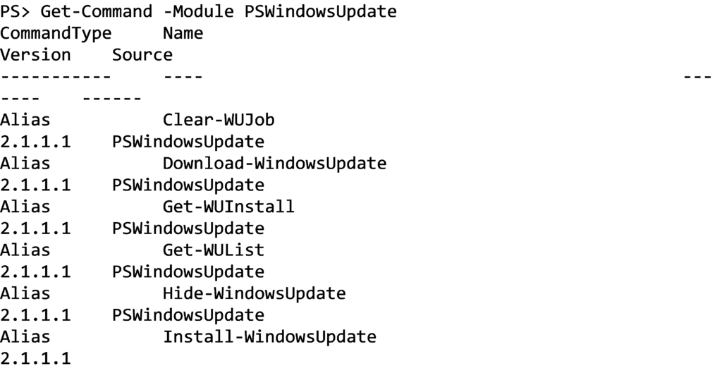 PSWindowsUpdate