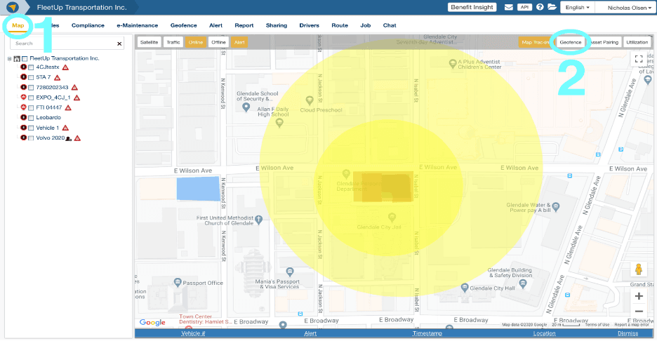 FleetUp customized alerts