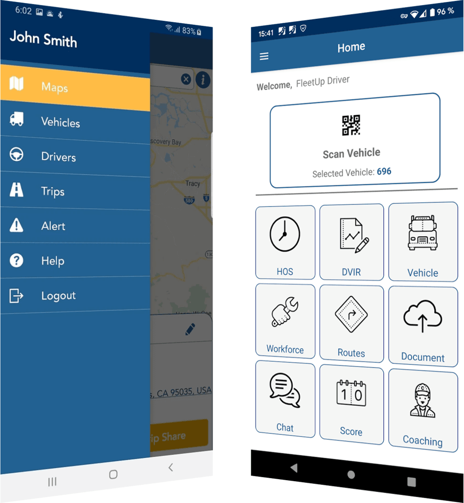 FleetUp mobile apps