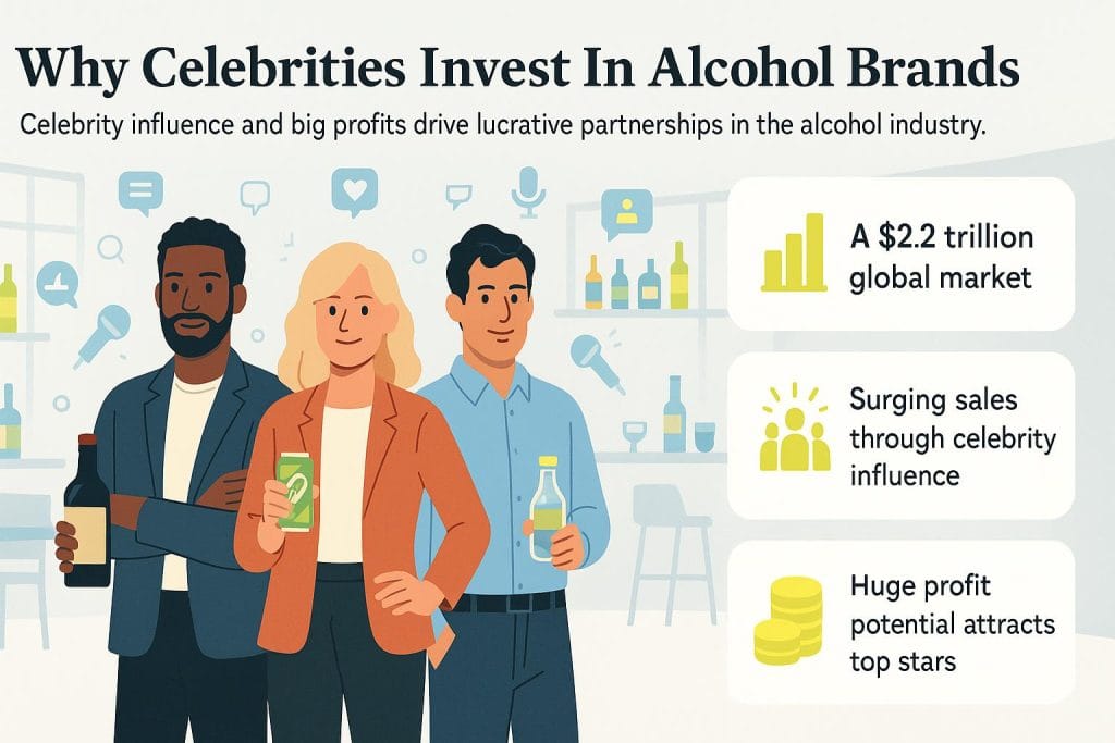 Reasons celebrities invest in alcohol brands